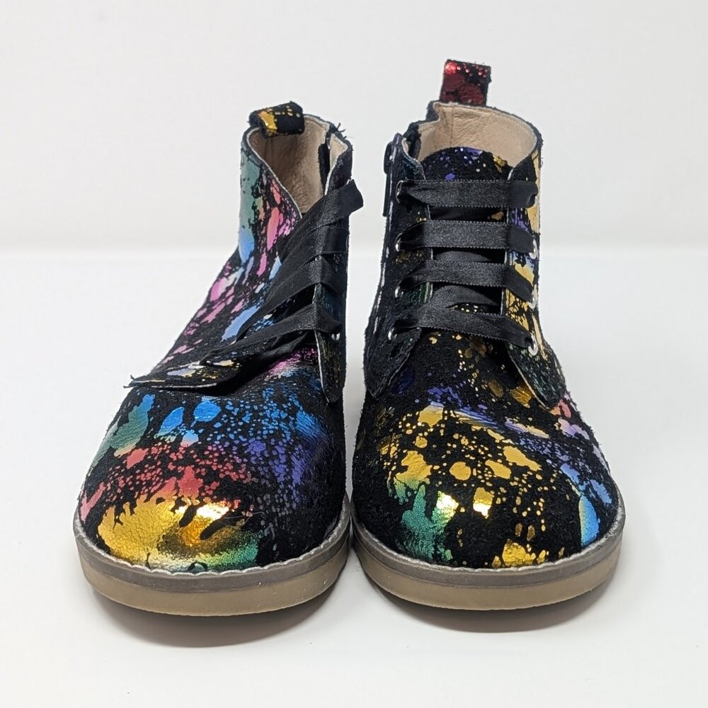 Little Penguins ELLIE JOY Children's Boot in Multi-Iridescent Leather